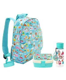 Rex London Top Banana Childrens Backpack - 14 Inches with Lunch Box and Water Bottle