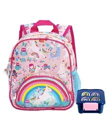 Floss and Rock Back Pack Rainbow Fairy - 11 Inches and Little Lunchbox Co Lunch Boxes & Bags