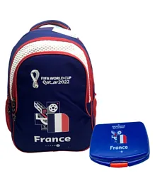 FIFA 2022 Country Double Backpack France - 18 Inches and FIFA Lunch Boxes & Bags