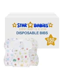 Star Babies Disposable Bibs Assorted - Pack of 150