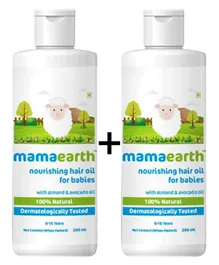 Mamaearth Nourishing Hair Oil for Babies - 200 ml 1+1