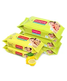 Babyhug Premium Baby Wipes - 80 Pieces Pack of 3 and Babyhug Premium Baby Lemon Wipes - 72 Pieces Pack of 2