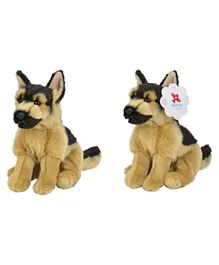Nicotoy Floppy Shepherd Pup Soft Toy With Beans Brown - Height 26 cm