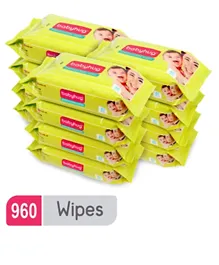 Babyhug Premium Baby Wipes - Super Value Packs - 960 wipes