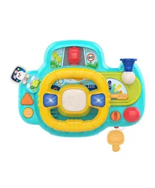 إسم المنتج المترجم 4: هوانجر لعبة تحاكي مقود السيارة الموسيقي الذكي للأطفال - أزرق