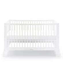Snuz SnuzFino Convertible Nursery Cot Bed with 2 Mattress Height and Safety Rails - White