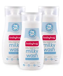 Babyhug Daily Head to Toe Milky Wash 200ml - Pack of 3