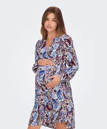 Only Maternity All Over Printed Maternity Dress - Multicolor