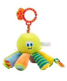 Little Angel Baby Soft Toy Big Clip Activity Octopus - Multicolor