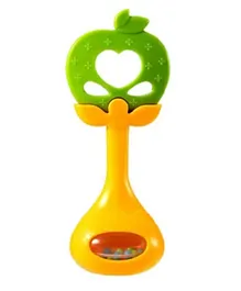 Huanger Silicone Fruit Shape Rattle Teether - Apple