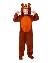 Party Centre Bear All In One Animal Costume - Brown