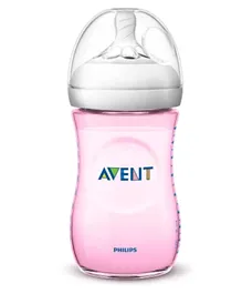 Philips Avent Natural 2.0 Feeding Bottle Pink Pack of 2 - 260mL each
