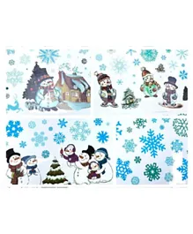 Brain Giggles 4 Sheet Christmas Window Decals - Multicolor