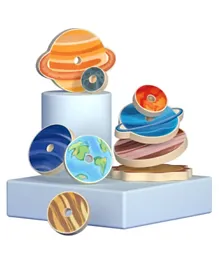 Mideer Wooden Stacking Toy Planets - 9 Pieces