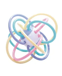 Baybee Baby Rattle Tube Ball Teether Toy - Multicolour