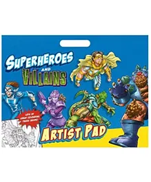 Alligator Books Z - Superheroes And Villains Artist Pad - 41 Pages