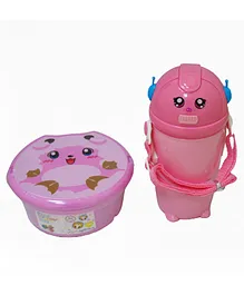 Sarvah Lunch Box & Water Bottle Set - Pink