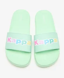 Kappa Logo Detail Slippers - Green