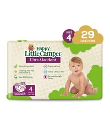 Happy Little Camper Baby Diaper Size 4 - 29 Pieces