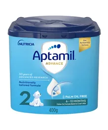 Aptamil Palm Oil Free Advance 2 Follow On Formula - 400g