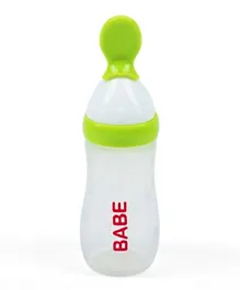 Babe Baby Cereal Feeding Bottle - Green