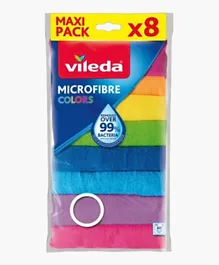 HomeBox Vileda 8 Pieces Microfibre Multipurpose Cloth Set