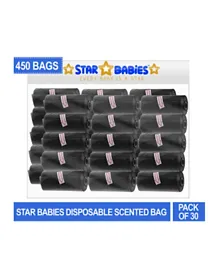 Star Babies Scented Bag Black Pack of 15 - 225 Bags