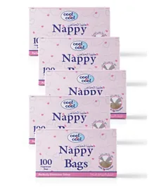Cool & Cool Nappy Bags Pack of 5 - 500 Pieces