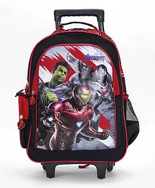 Avengers Moving Red & Black Trolley Bag - 16 Inches