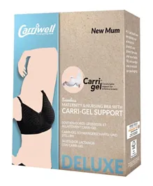 Carriwell Maternity & Nursing Bra with Carri-Gel Support - Black