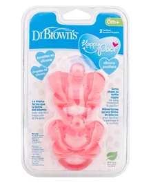 Dr Browns Silicone Pacifier Pink - Pack of 2