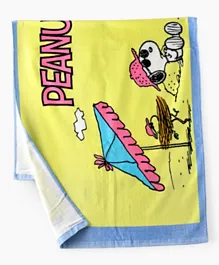 UrbanHaul X Peanuts Snoopy Printed Towel - Yellow