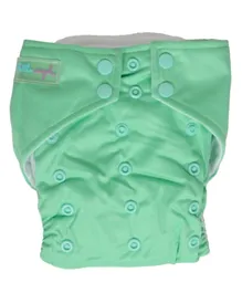 حفاضات قماش الكل في واحد، على شكل جيب قابلة لإعادة الاستخدام من ليتل انجيل - اللون: أخضر