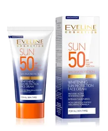 EVELINE Sun Care Whitening  Spf 50 Face Cream - 50mL