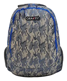 Gravity Camofalogue Backpack - Grey & Blue