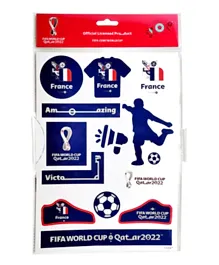 FIFA 2022 Country France Big Sticker Sheets A4 Size - 2 Sheets