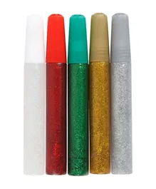 Craftbox Christmas Glitter Glue - 5 Pieces