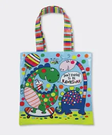 Rachel Ellen Mini Tote Bag Dinosaurs - Multicolor