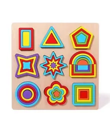 Factory Price Wooden Geometric Shapes Block Puzzles - 43 Pieces