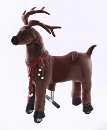 TobysToy Gidygo Ride-on Cycle Kids Operated Animal Riding Xmas Reindeer - Brown