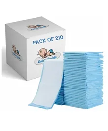 Cute 'n' Cuddle Disposable Changing Mats Blue - 210 Pieces