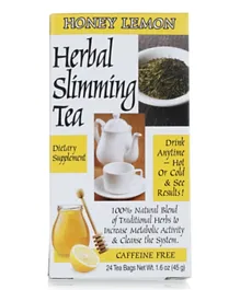 21st Century Herbal Slimming Honey Lemon Tea Bags - 24 Pieces
