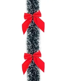 Christmas Magic Christmas Tinsel Garland with Bows