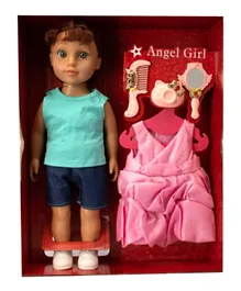 Angel Girl 45.72cm Fashion Doll with Accessories, Durable Imaginative Play Toy, Develops Motor Skills, Ideal Gift