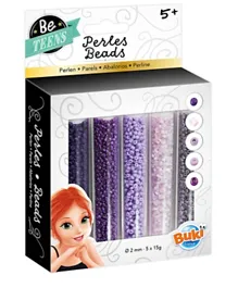 Buki Bead Tubes Pack of 5 - Purple