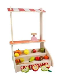 Sing2Sky Wooden Fruit Shop With Fruits