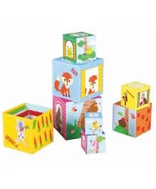 Lelin Wooden Forest Stacking Cube - 10 Pieces