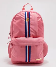 Beverly Hills Polo Club Logo Embroidered Backpack Pink - 18 Inches