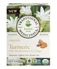 TRADITIONAL MEDS Turmeric with Meadow Sweet And Ginger Tea - 16 Tea Bags