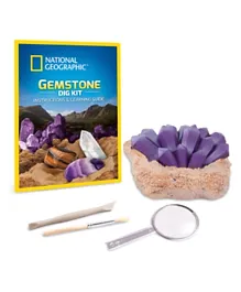 National Geographic Gemstone Dig Kit - Purple